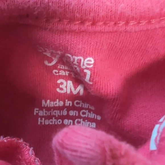 Carter's 3-Piece Footie Pajama Bundle Girl's Size 0-3 Months - Picture 2 of 7